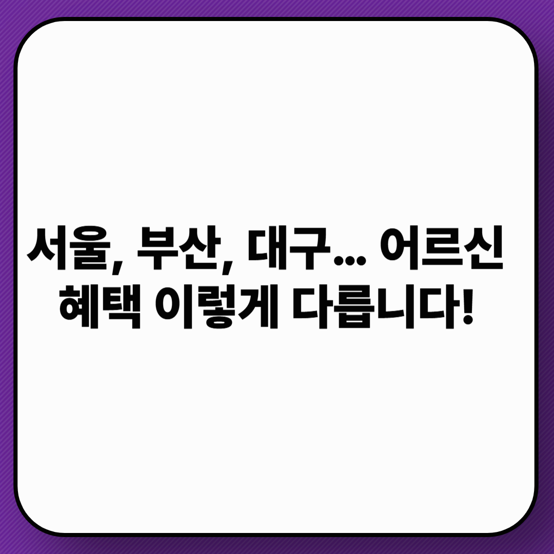기초연금 수급자라면 꼭 알아야 할 지역별 추가 혜택 5가지｜교통, 문화, 공공시설 할인 총정리