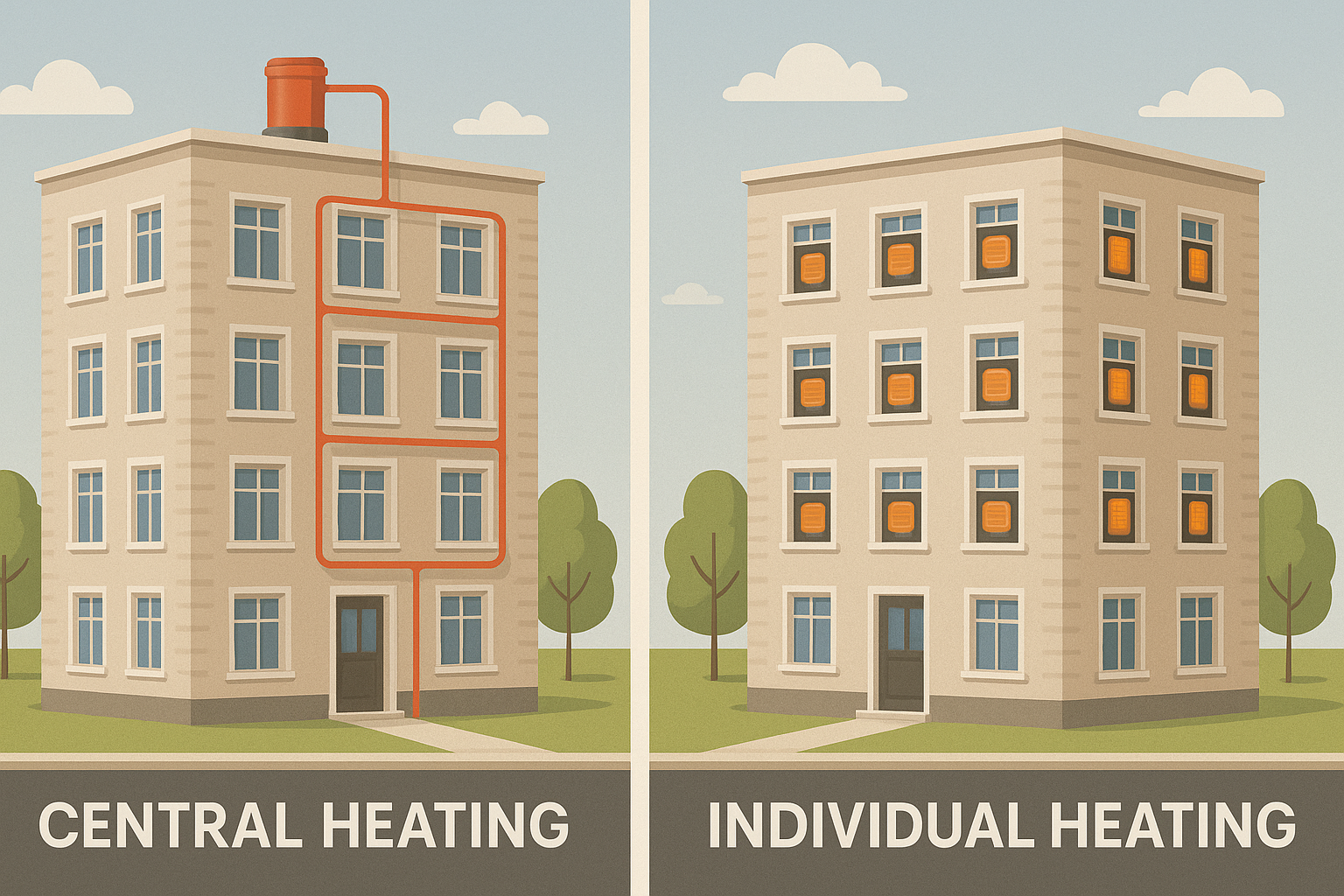 중앙 난방과 개별난방의 차이 관련된 이미지 사진