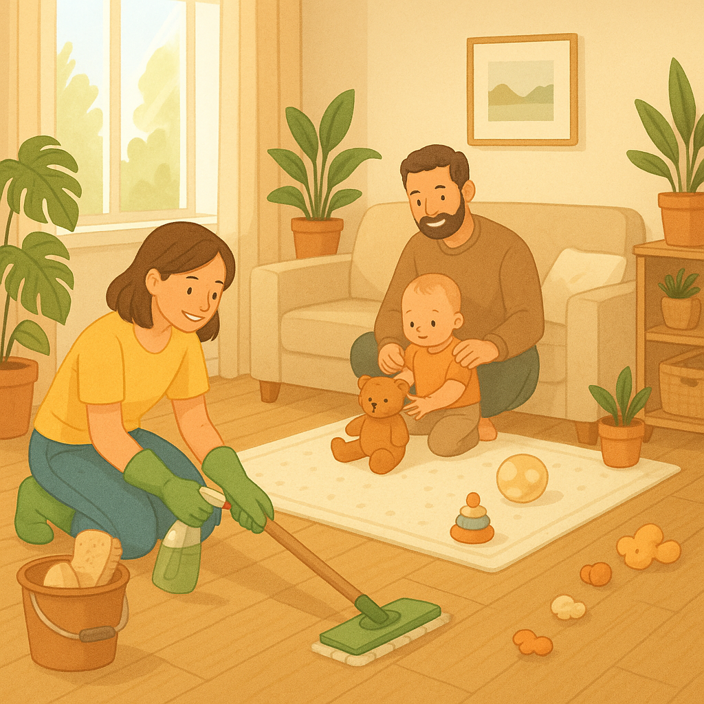 아이 있는 집을 위한 청소 전략