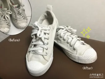 운동화 세탁 세제 비율과 솔질 건조 망 사용법_48