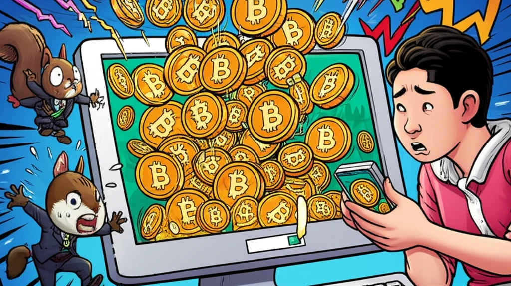 빗썸 전산 오류로 인한 비트코인 급락..