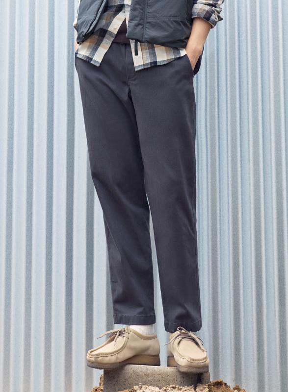 탑텐 TOPTEN 남성 브러쉬드코튼 테이퍼드 밴딩 MSC4PP1201