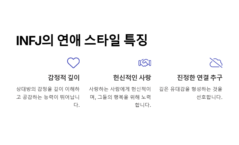 INFJ의 연애 스타일 특징