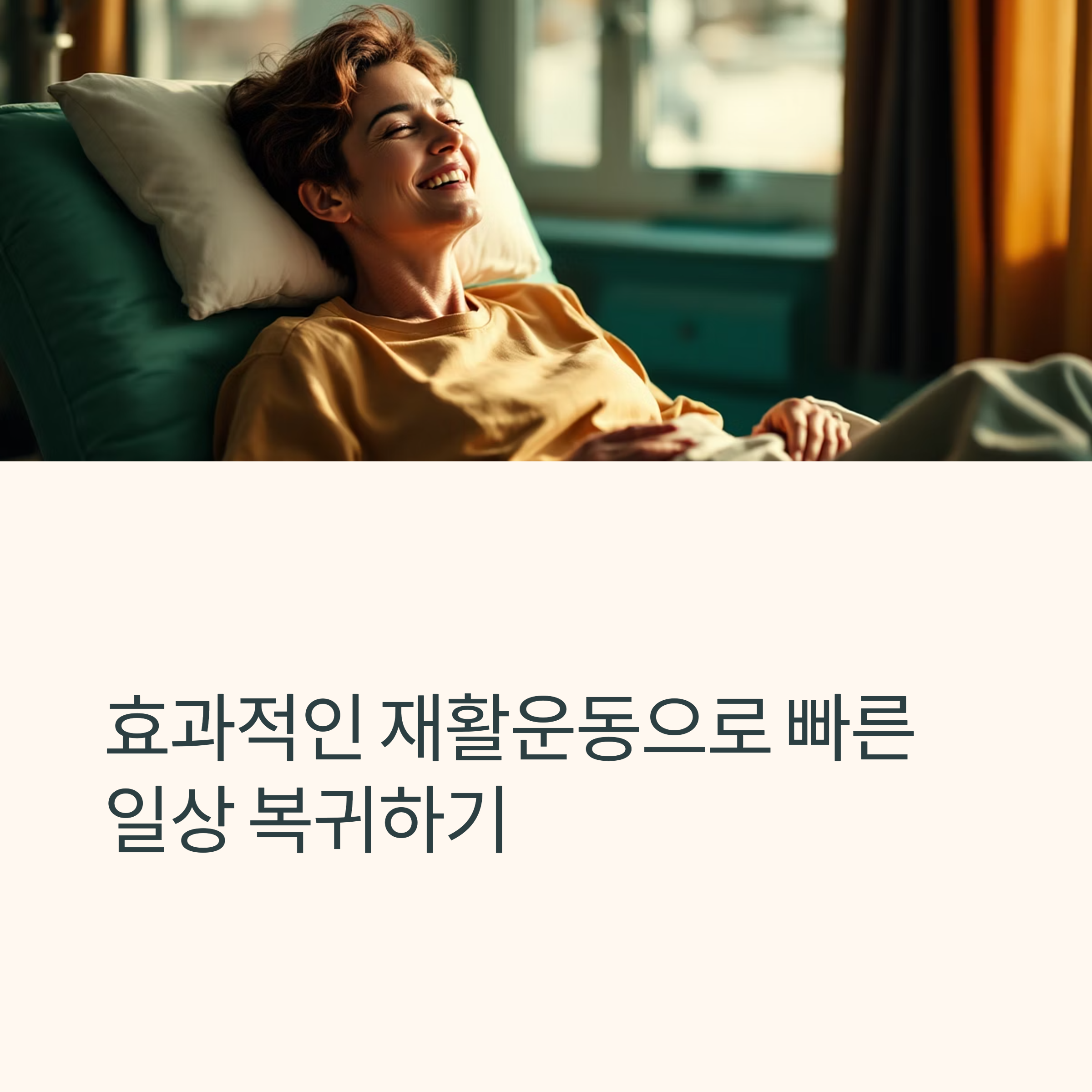 효과적인 재활운동으로 빠른 일상 복귀하기 관련 사진