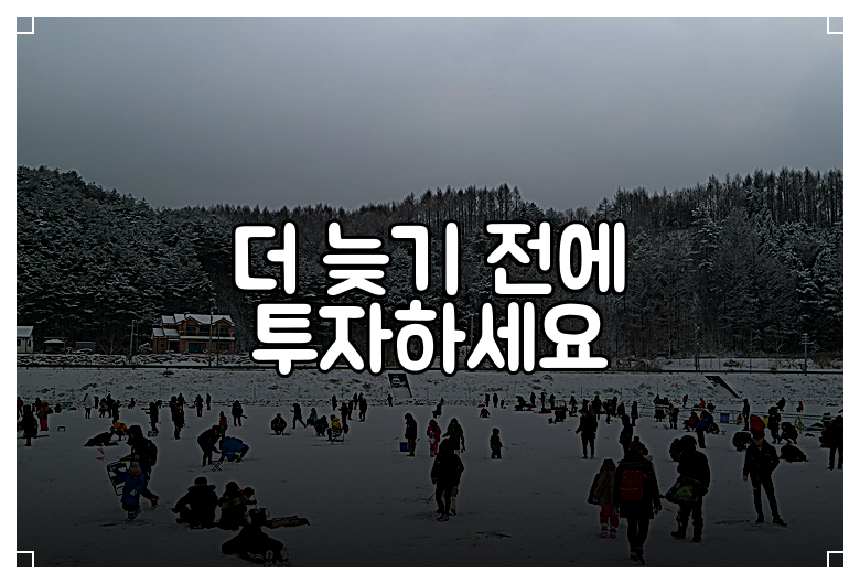 더 늦기 전에 투자하세요