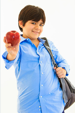 elementary student sharing skills