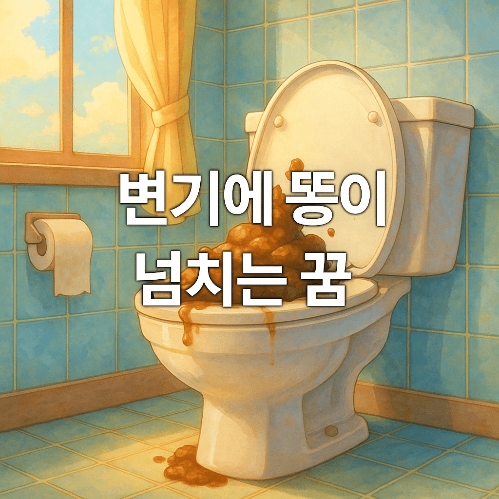 변기에 똥이 넘치는 꿈 해몽
