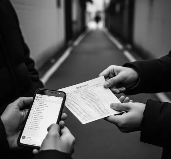 모의고사 정답 유출