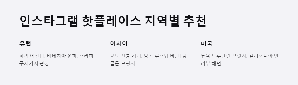 인스타그램명소