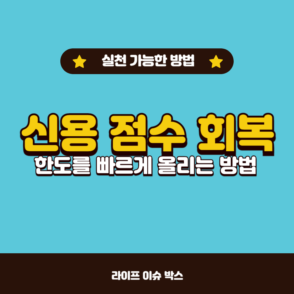 신용카드 한도를 올리는 방법