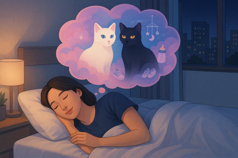고양이가 나오는 꿈: 흰색 또는 검은 고양이, 죽는 고양이나 무는 꿈까지 - 태몽과의 연관성과 해몽의 모든 것