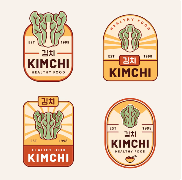 김치를 광고하는 모습