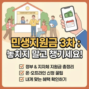 3차 민생지원금 신청