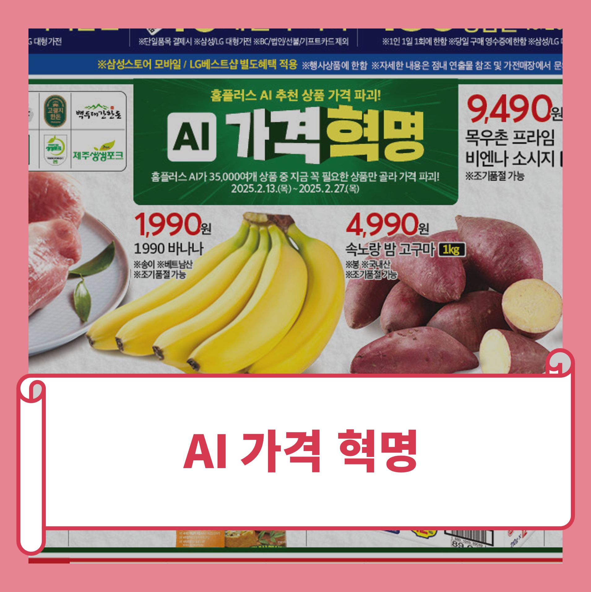 홈플러스 전단 AI 가격혁명