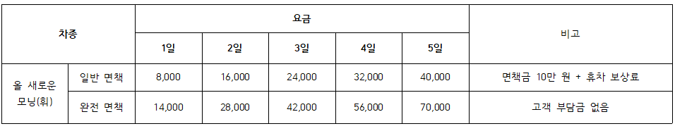 제주도 렌터카 업체 Best3 리뷰(5)