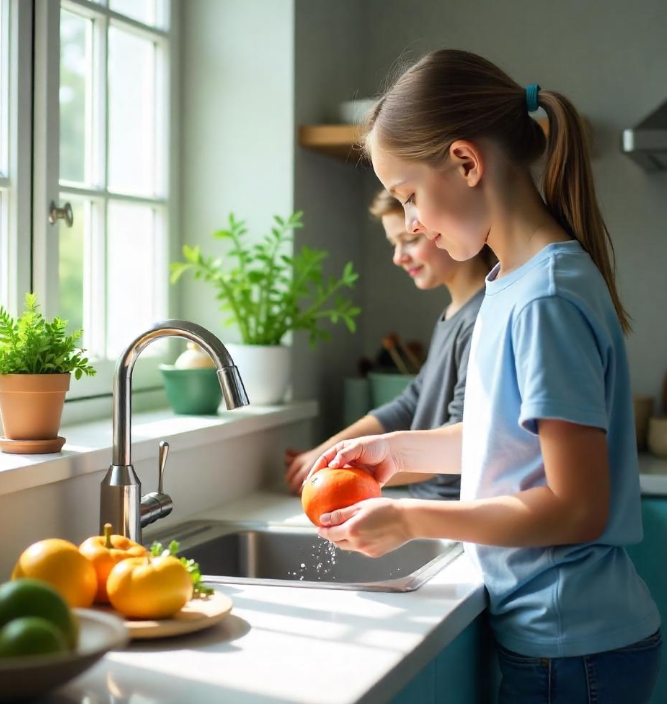 여름에는 더욱 잘 씻어서 먹어야 식중독 예방에 도움이된다