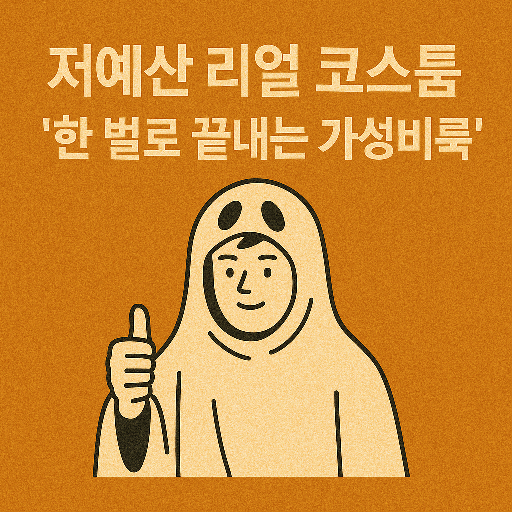 저예산 리얼 코스튬 &ndash; &lsquo;한 벌로 끝내는 가성비룩&rsquo;