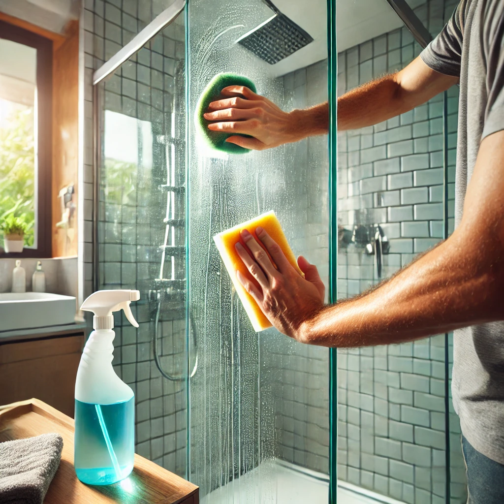샤워부스 물때 제거 방법