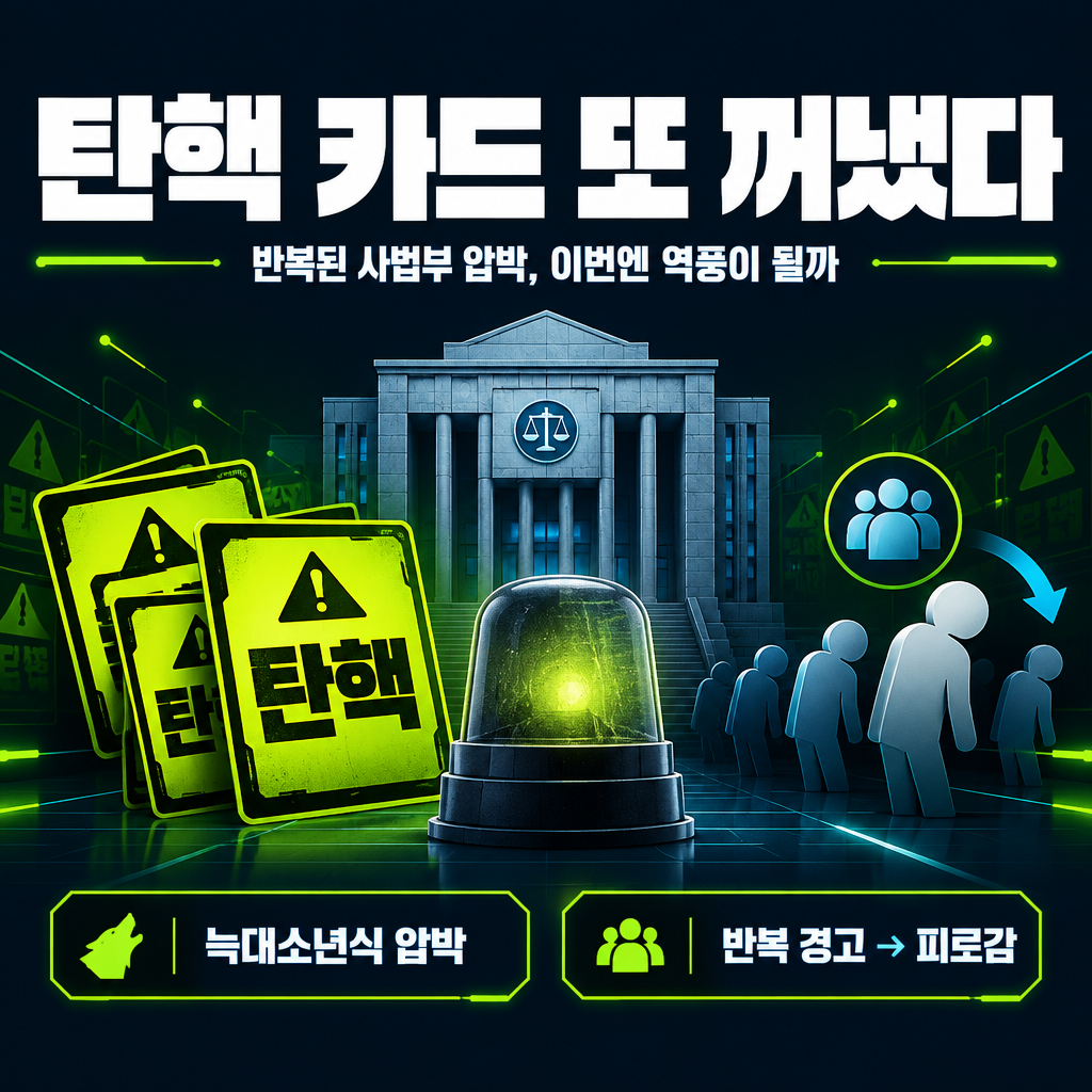 탄핵 카드 또 꺼냈다