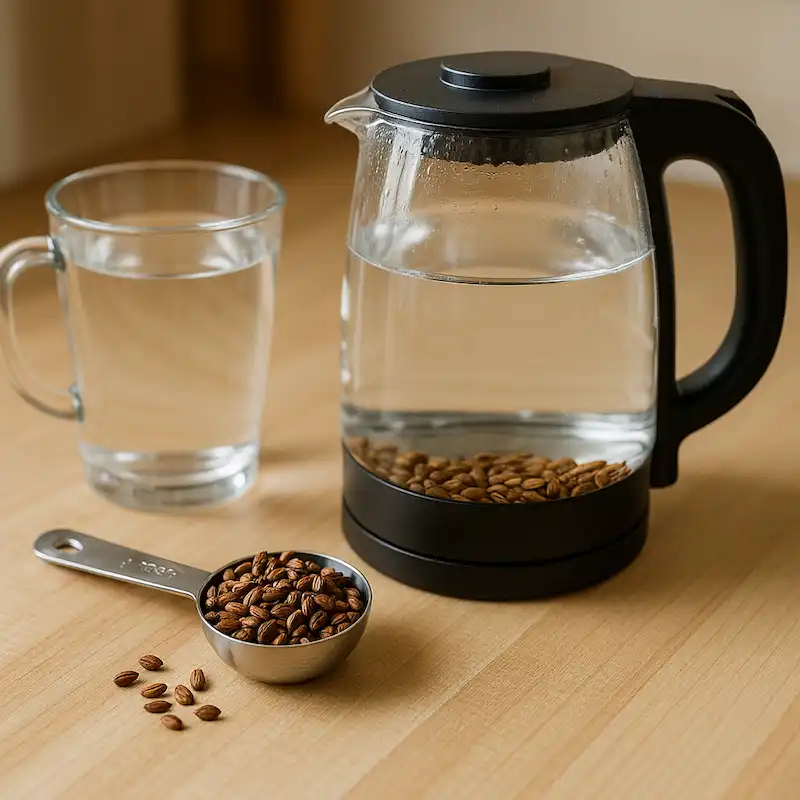 보리차 끓이기 위한 준비물