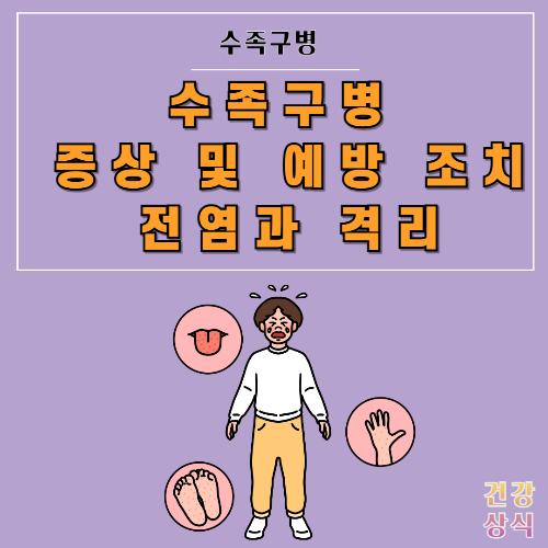 수족구병 증상 및 예방 조치 전염과 격리