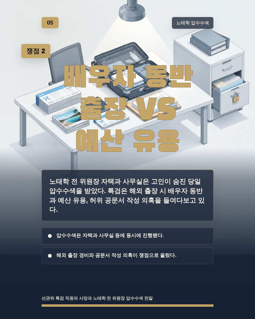 배우자 동반 출장 VS 예산 유용