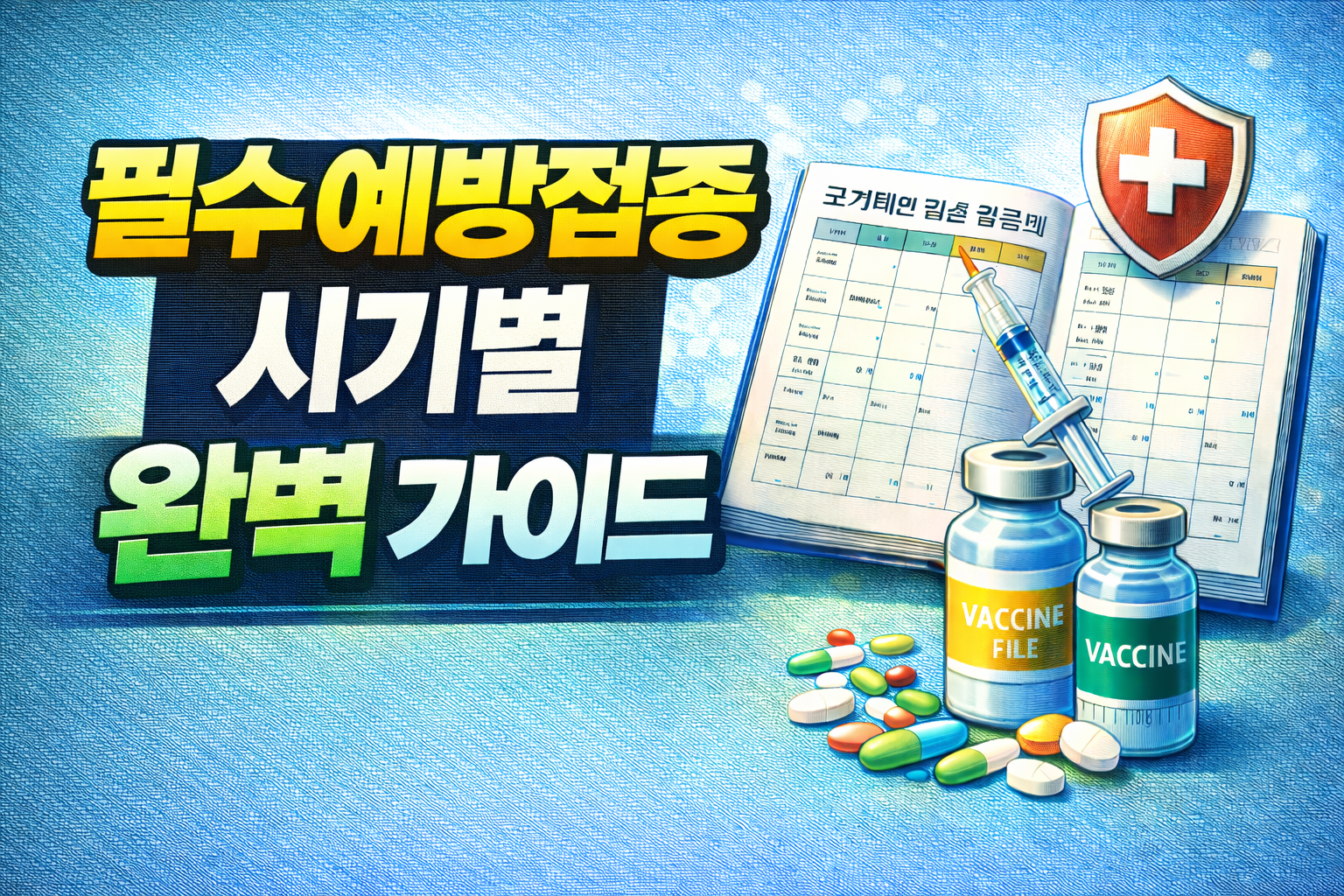 필수 예방접종 시기별 완벽 가이드