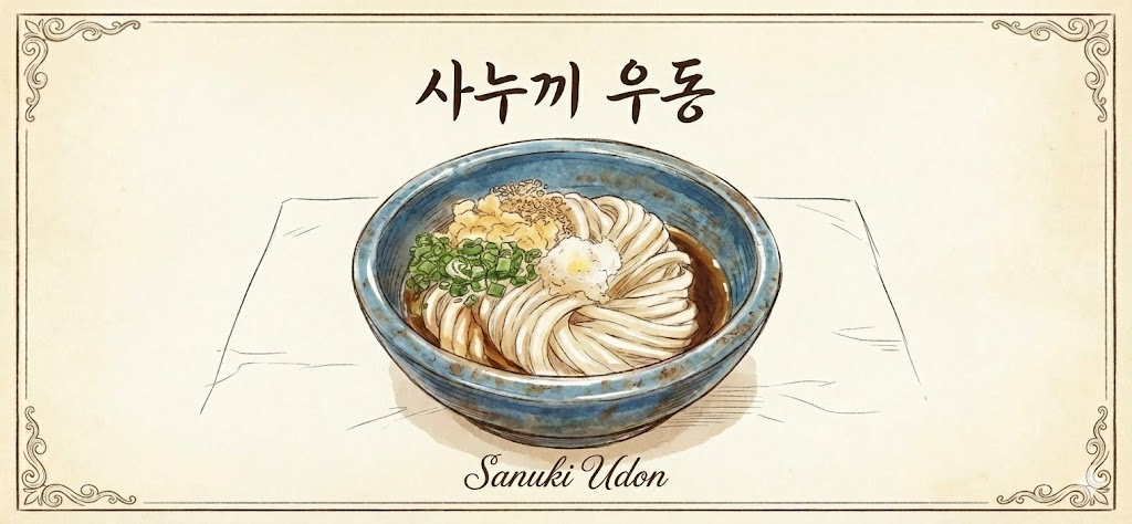 사누키 우동: 카가와현의 유산과 족타 공학이 설계한 탄성의 미학