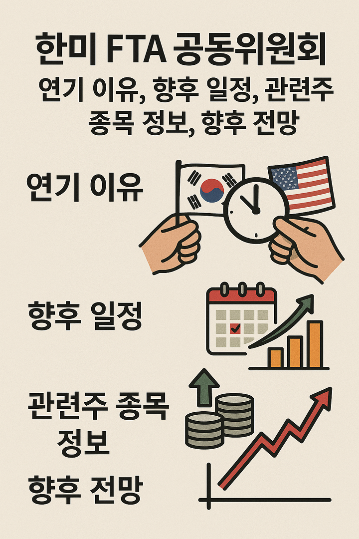 '한미 FTA 공동위원회' 연기 이유, 향후 일정, 관련주 종목 정보, 향후 전망