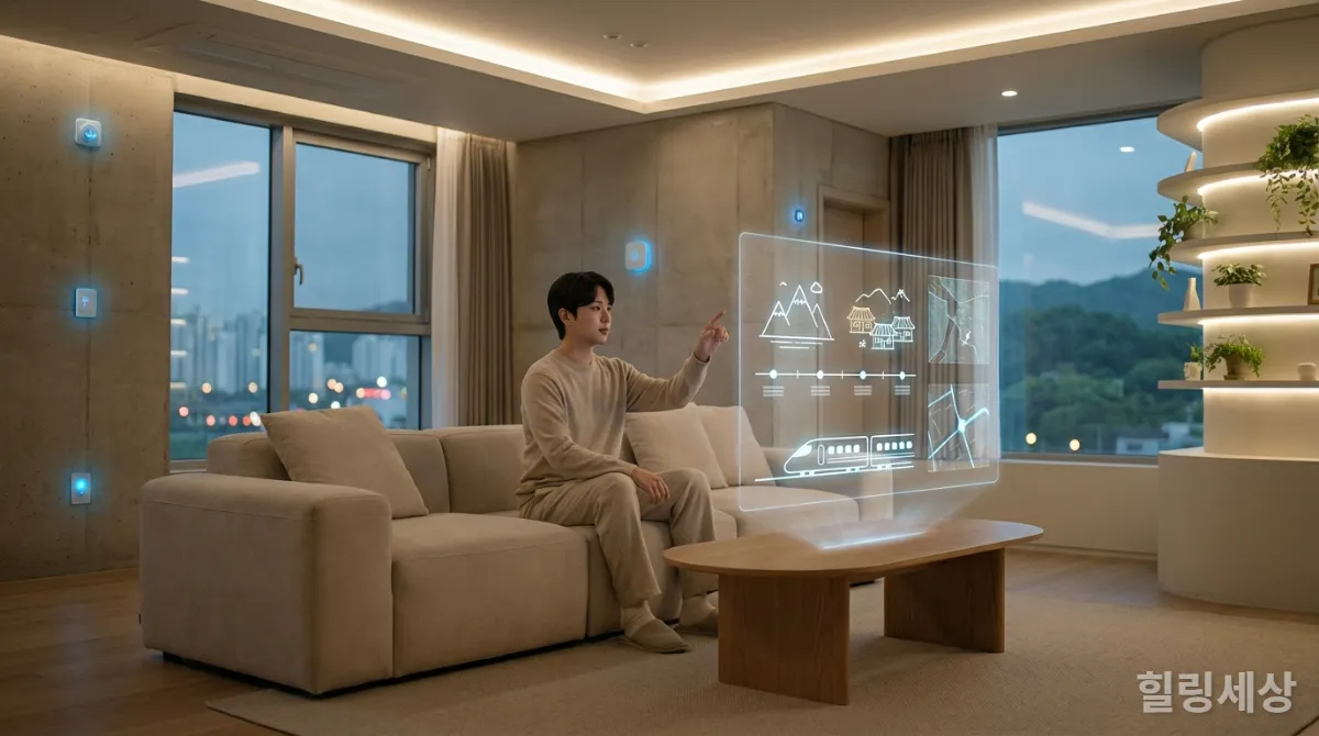 2026년 AI 비서와 함께 국내 여행을 계획하는 한국인