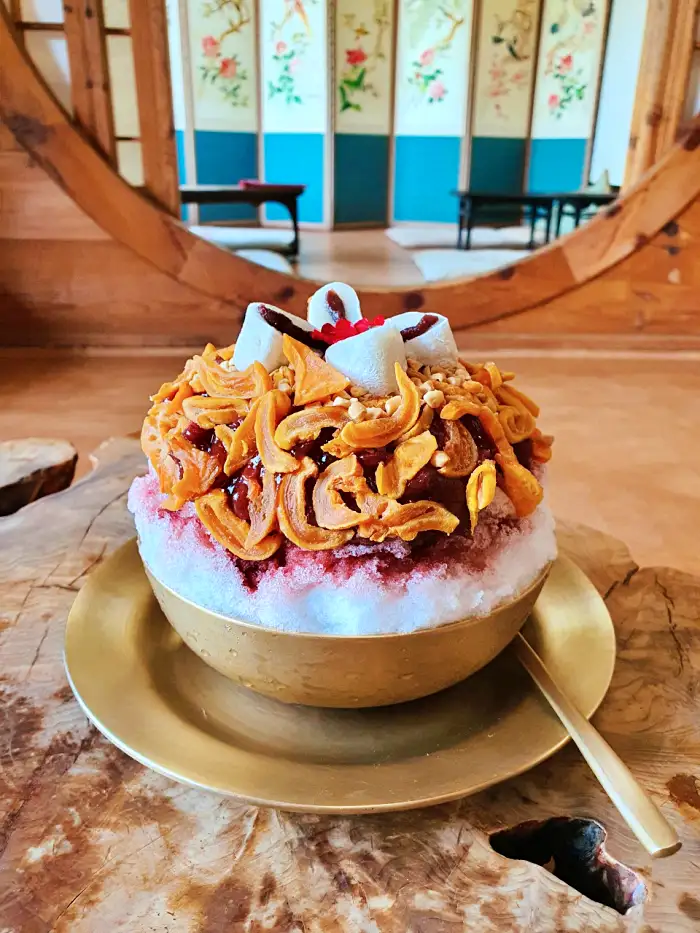 경북 청도 맛집 야생화 정원 한옥 카페 감말랭이 빙수 팥빙수