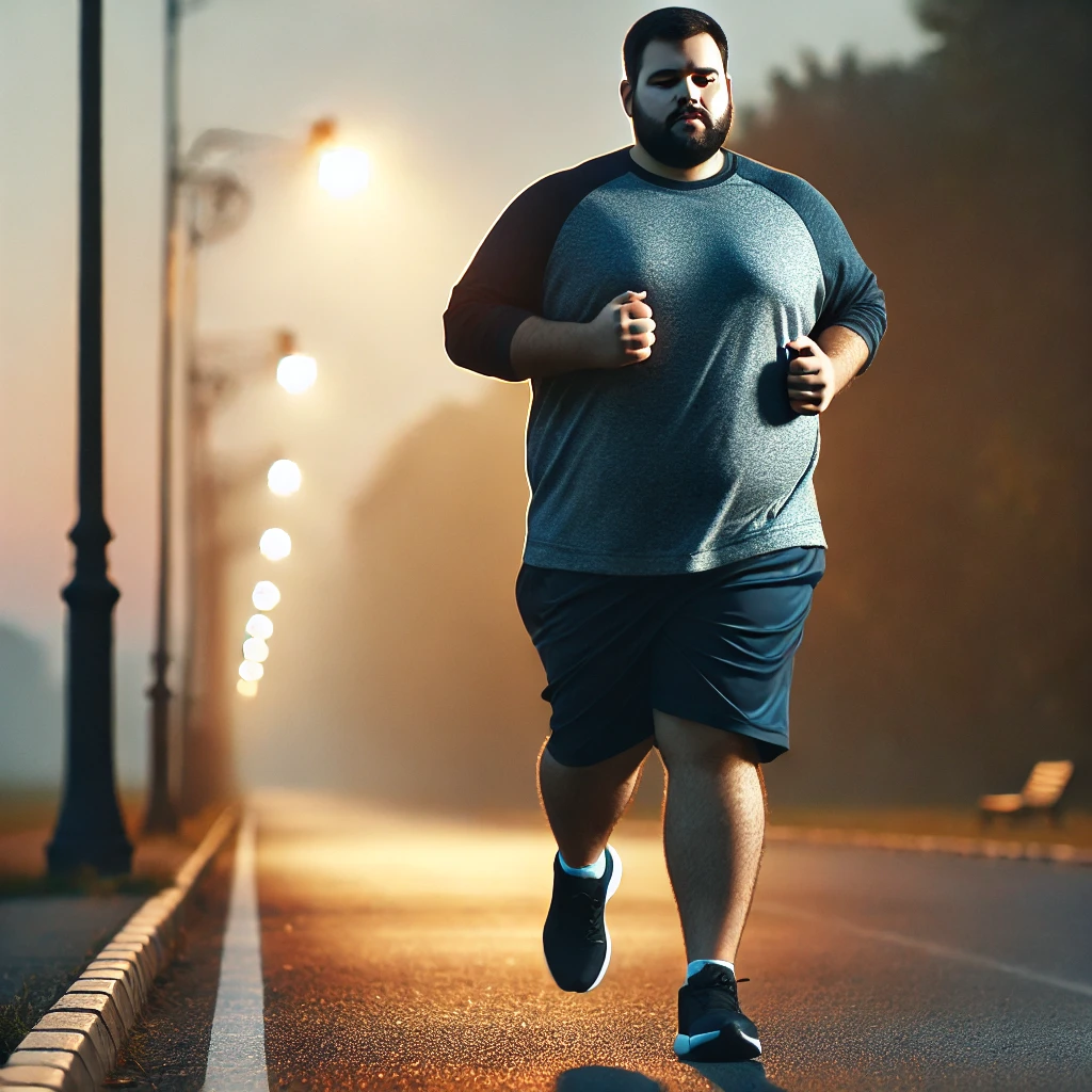 공복 유산소를 하는 과체중 남성