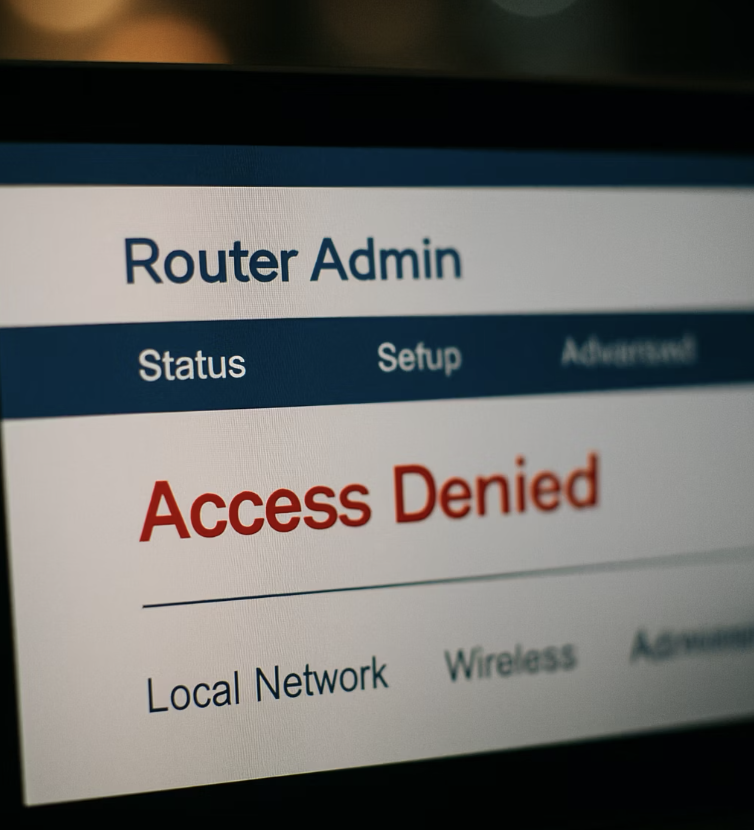 증상 3: 공유기 관리자 페이지 암호가 바뀌었을 때