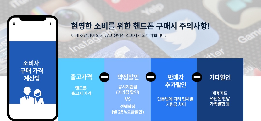 핸드폰 가격 계산법