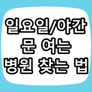노원구 일요일 소아과