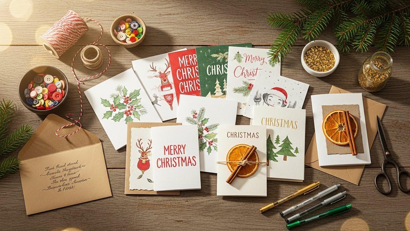 크리스마스카드도안