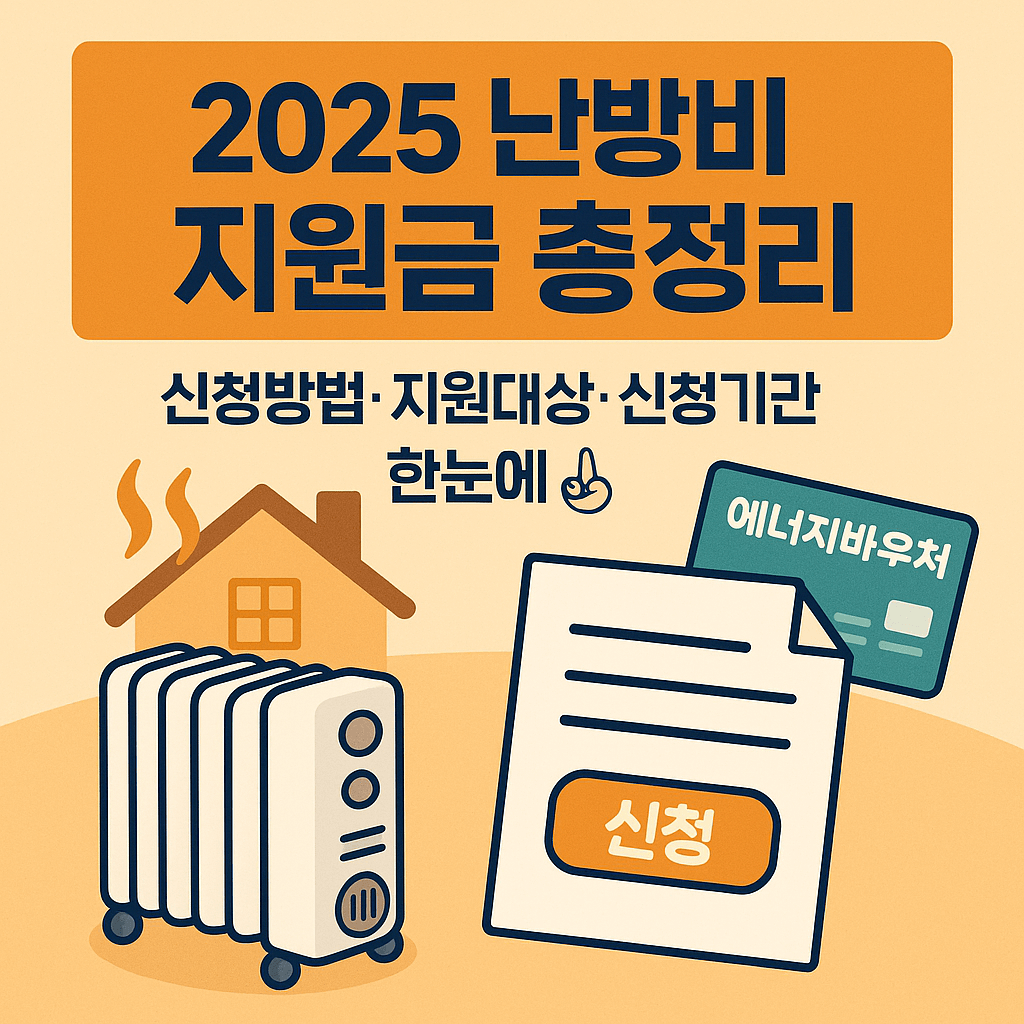 에너지 취약계층을 위한 정부 난방비 지원정책 홍보용 이미지