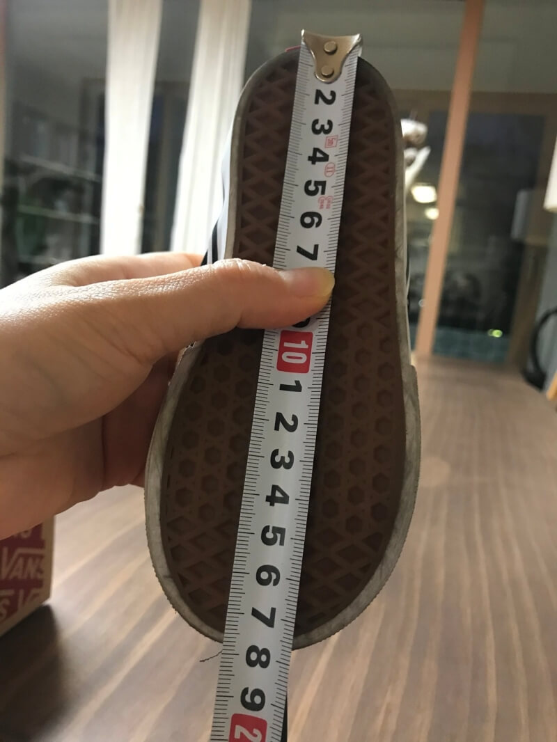 반스 체크 클래식 슬립온 블랙&화이트 9사이즈 실측