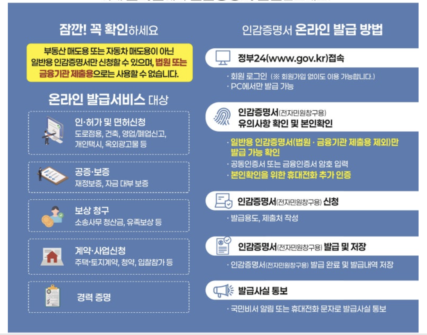 인감증명서 인터넷발급