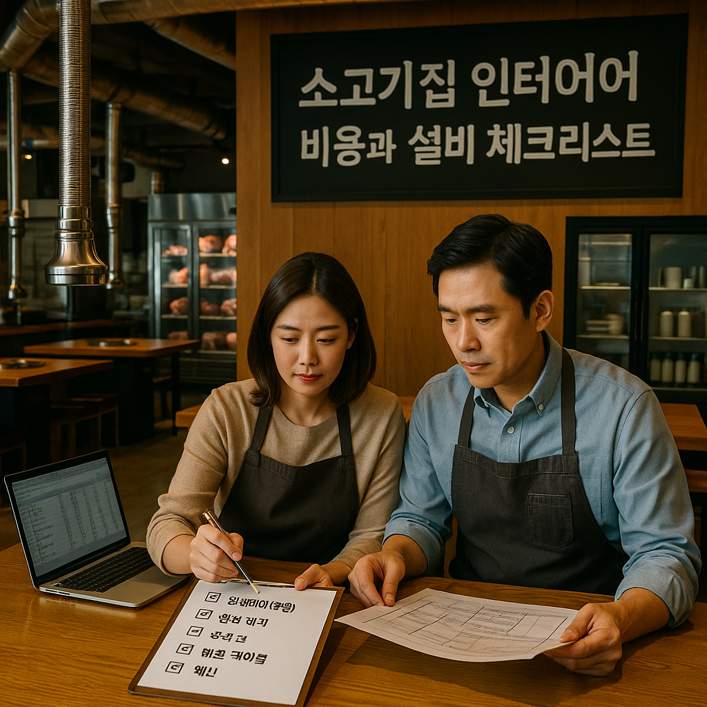 소고기집 인테리어 비용과 설비 체크리스트