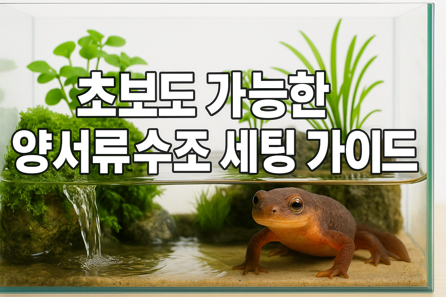 초보도 가능한 양서류 수조 세팅 가이드