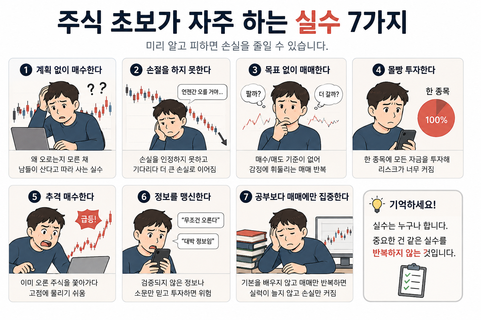 주식 초보 실수 관련 이미지