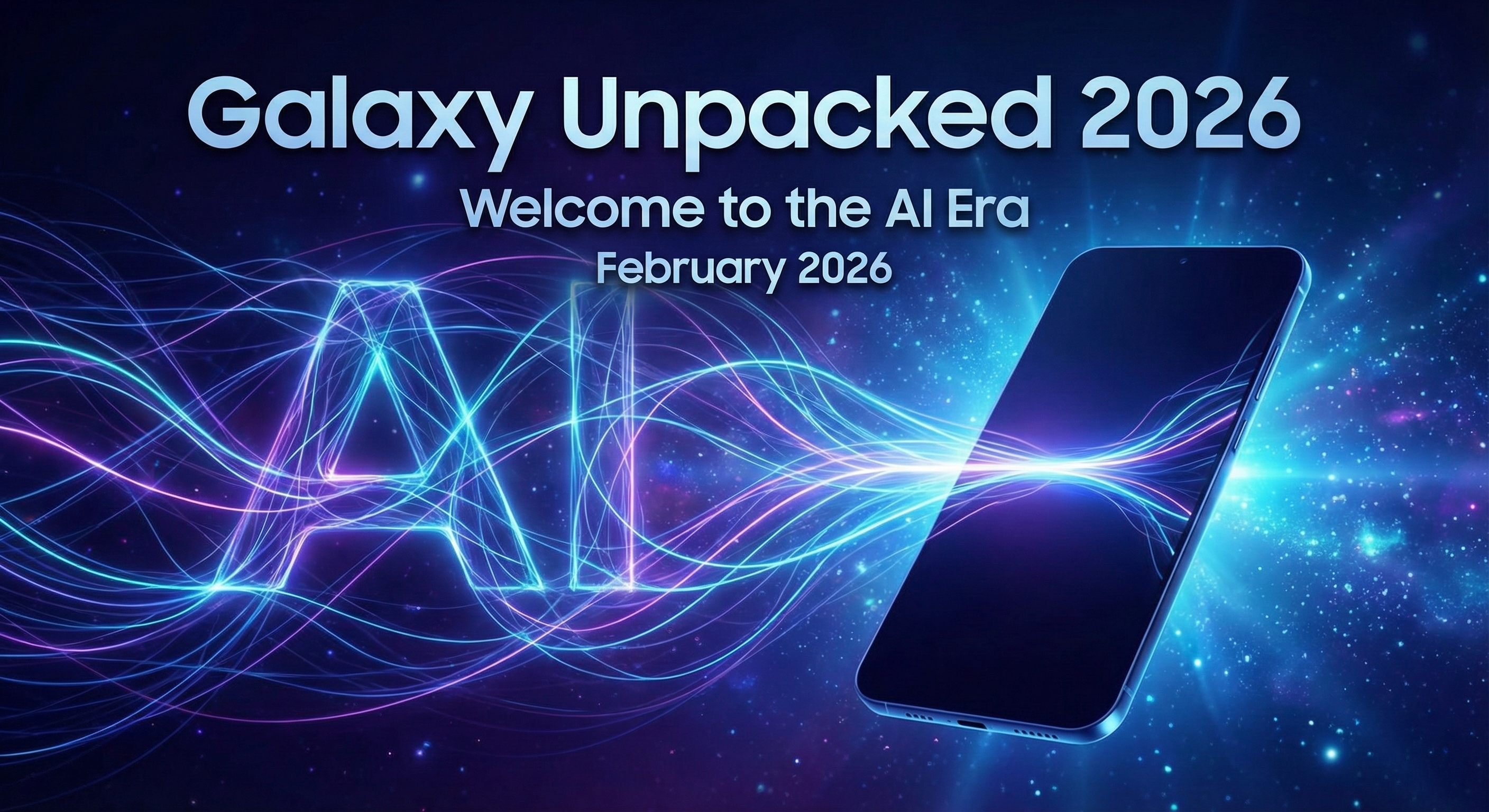 삼성 갤럭시 언팩 2026 공식 초대장 이미지와 함께 예상되는 출시 일정과 사전 예약 정보를 담은 그래픽