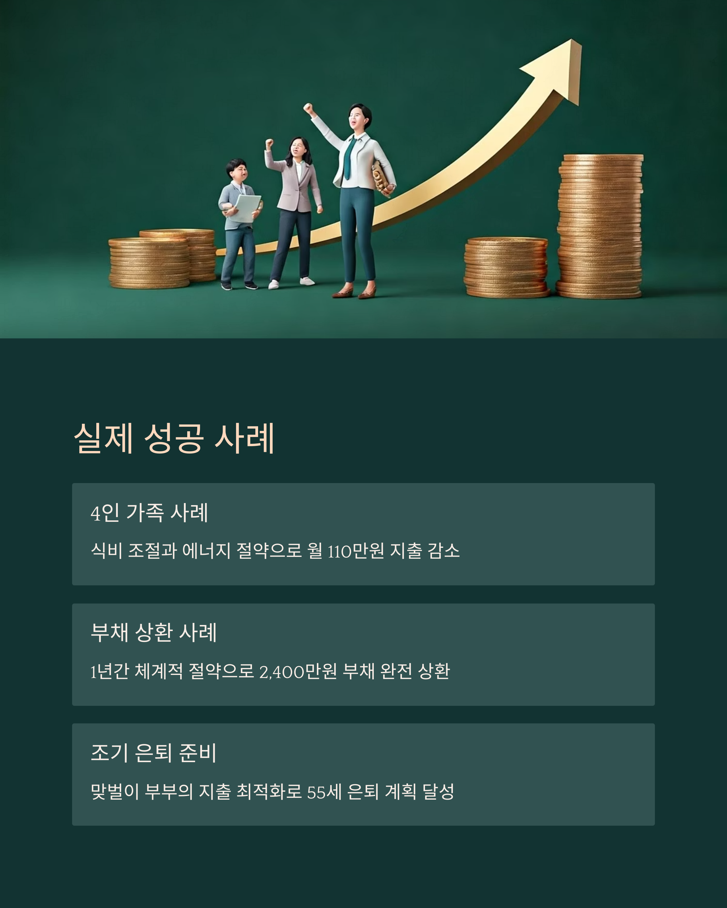 생활비 절약 실제 성공 사례