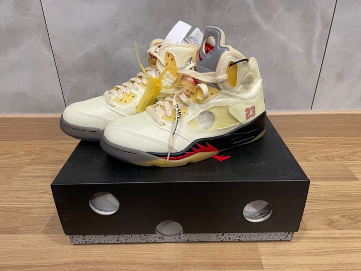 조던5 오프화이트