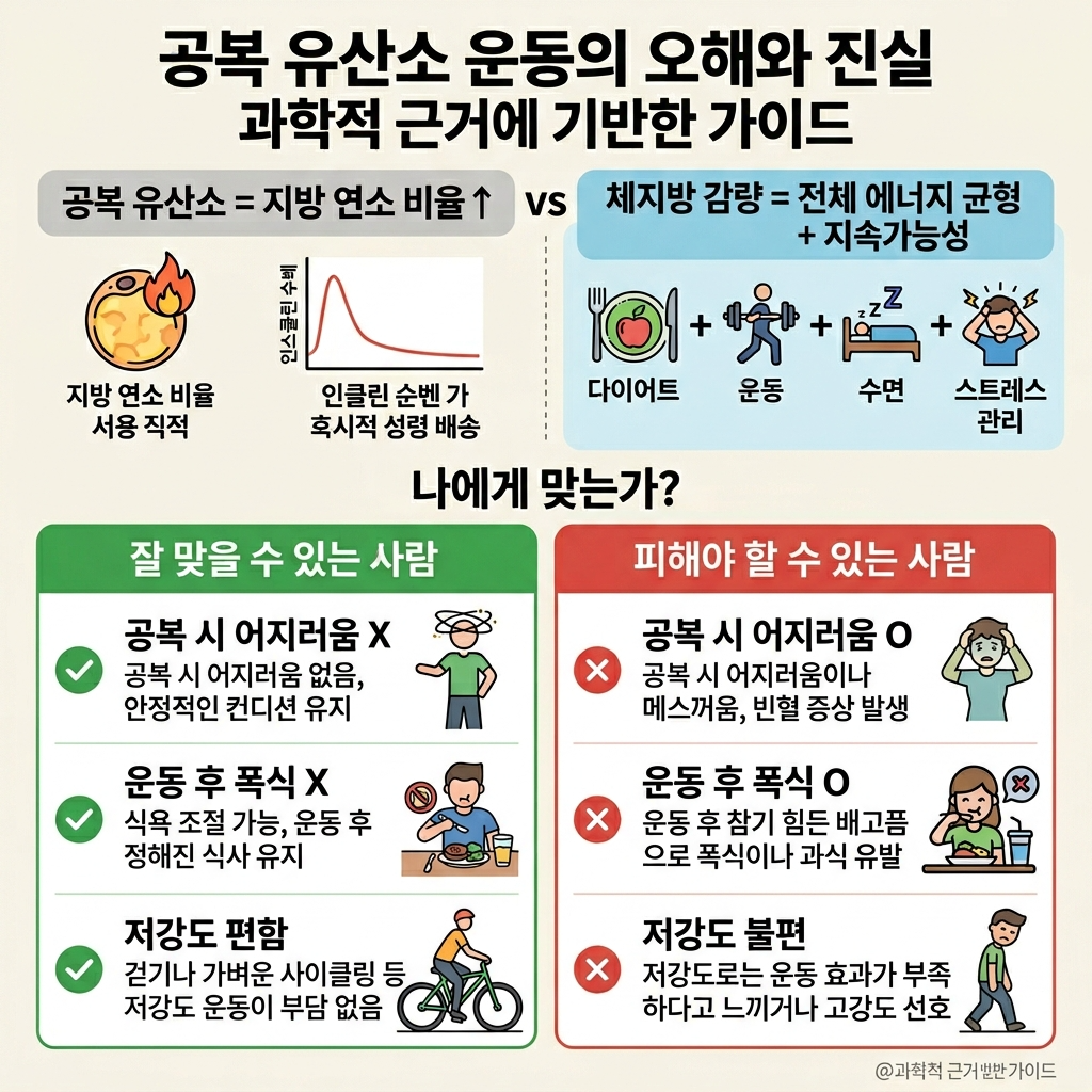 공복 유산소 효과와 주의점 정리, '나에게 맞게' 실천하는 법