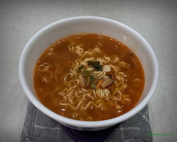 풀무원 정면 라면 2022년 12월 ~ 2023년 4월 조리 후