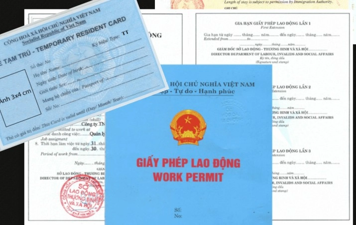 베트남 노동허가서, 거류증