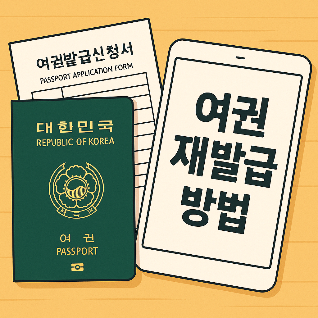 여권 재발급 신청 방법