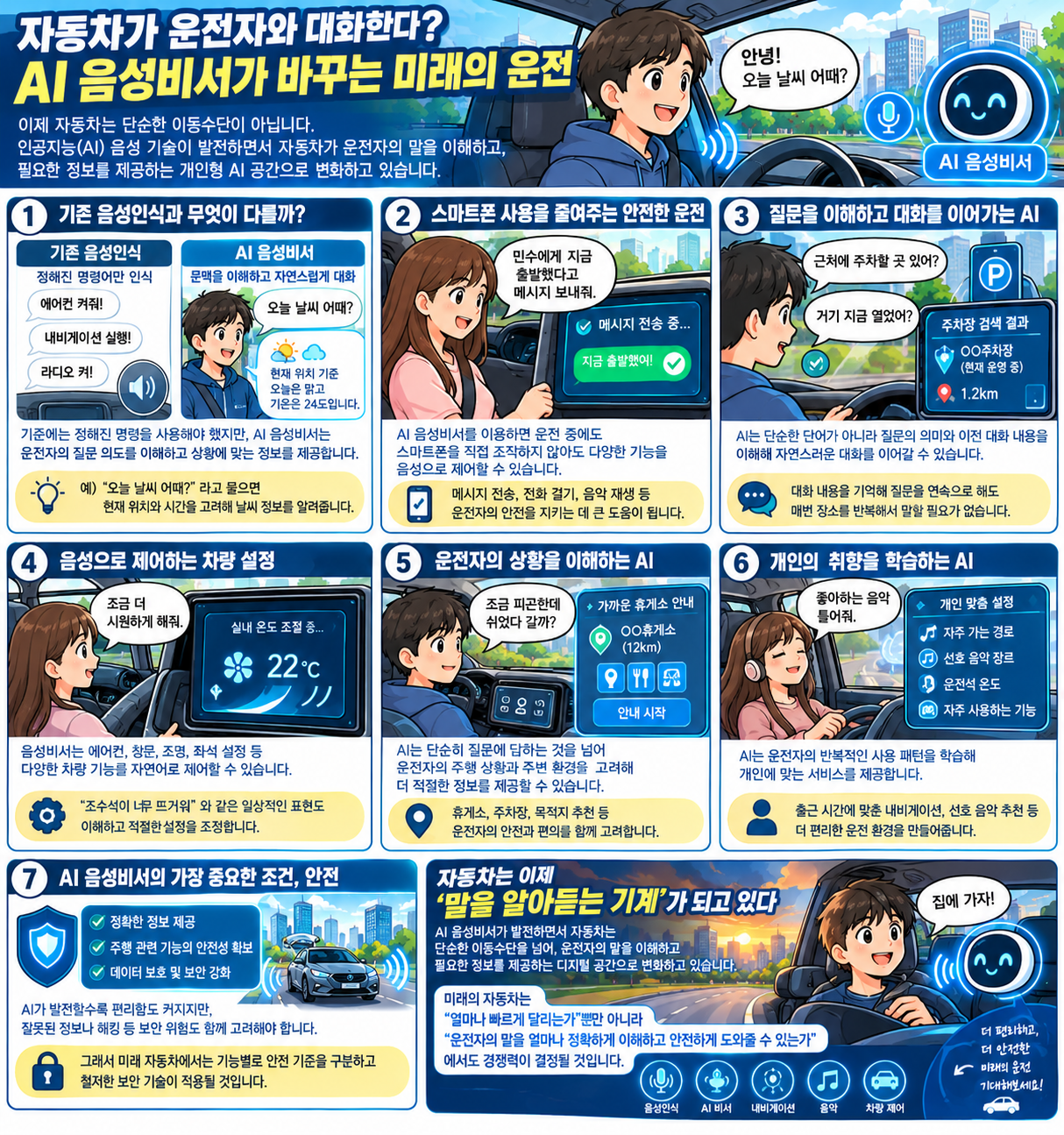 자동차가 운전자와 대화한다? AI 음성비서가 바꾸는 미래의 운전